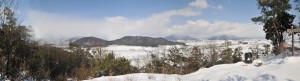 雪の大岩展望台